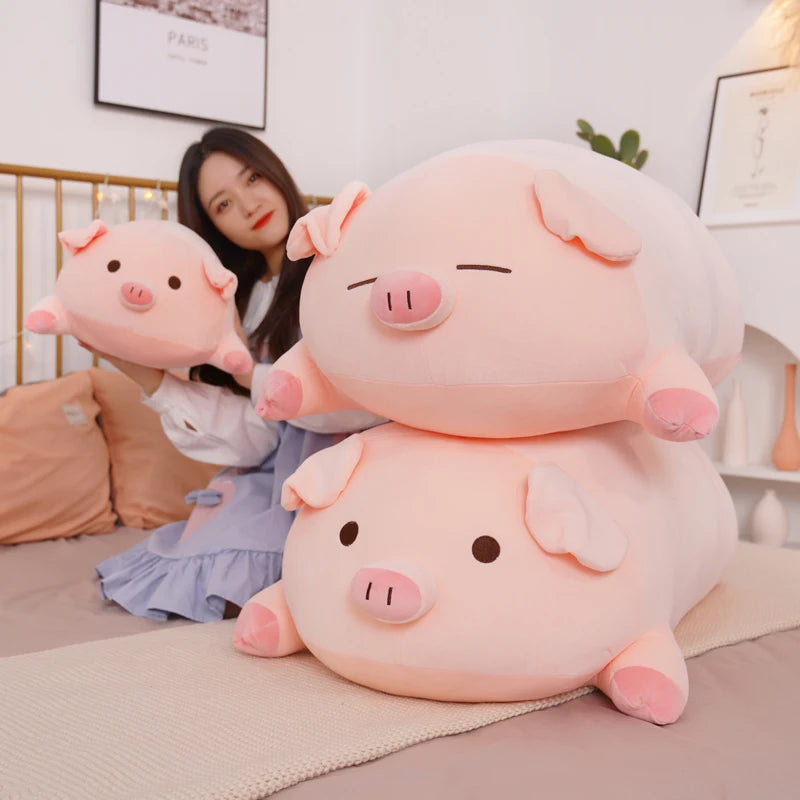 Adorable Y2K Aesthetic Cute Plush Piggy Toy for Cozy Decor and Kawaii Vibes