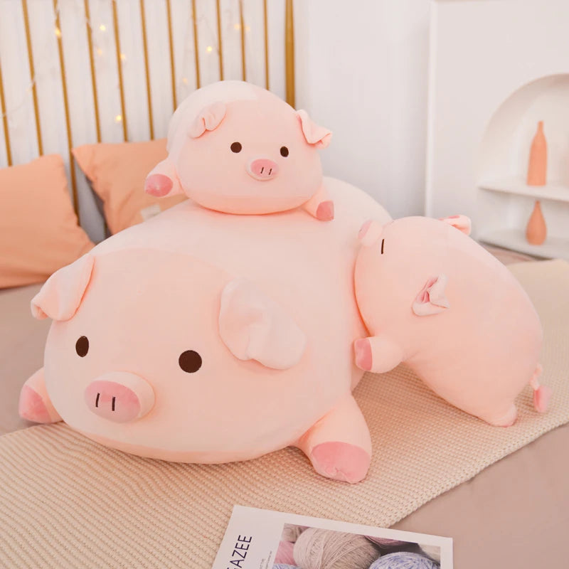 Adorable Y2K Aesthetic Cute Plush Piggy Toy for Cozy Decor and Kawaii Vibes