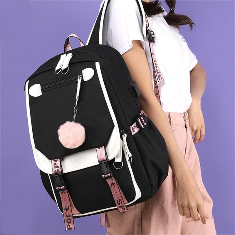 Adorable Y2K Aesthetic School Backpack with Cute Designs for Trendy Outfits