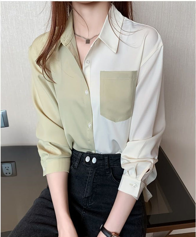 Chic Long Sleeve Blouse in Two Color Combinations - Perfect for Y2K and Coquette Aesthetic