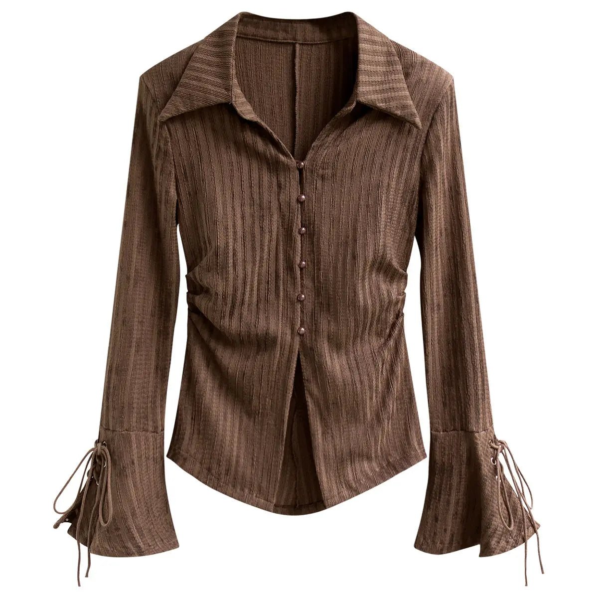 Chic Long Sleeve Y2K Fashion Blouse for Coquette Aesthetic and Grunge Style Outfits