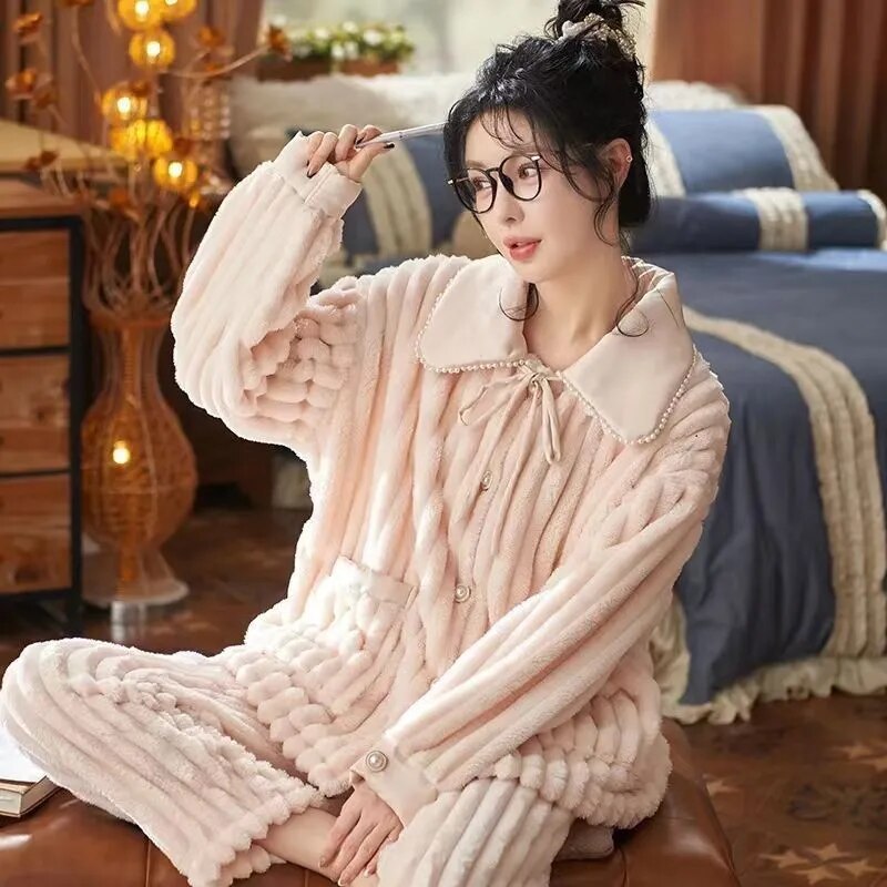 Chic Y2K Aesthetic Korean Pajamas for Cozy Nights and Stylish Lounging