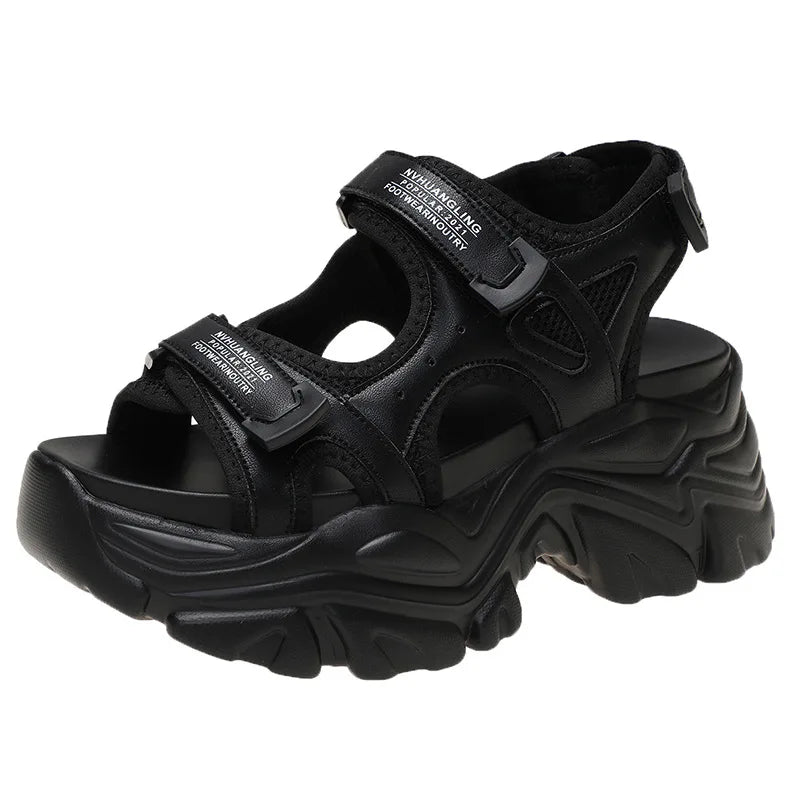 Chunky Platform Sandals for Women - Y2K Aesthetic Footwear for Comfy Summer Outfits