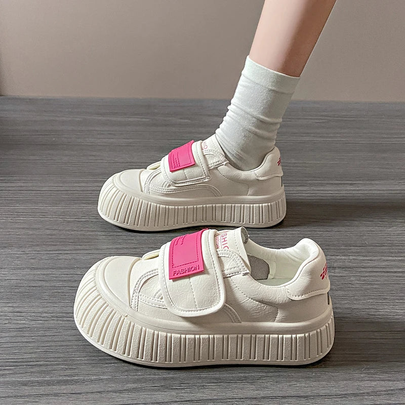 Chunky Velcro Platform Sneakers for Y2K Aesthetic and Grunge Style Outfits