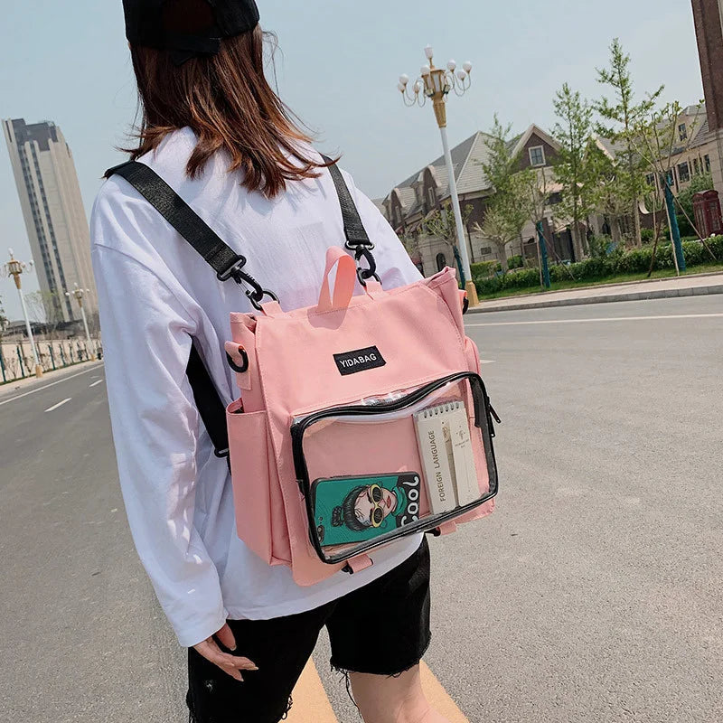 Clear Pocket Ita Bag for Y2K Aesthetic, Coquette Style, and Cute Accessories