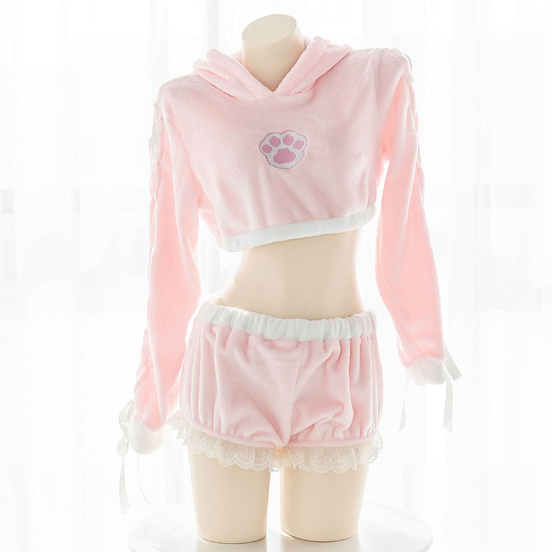 Coquette Aesthetic Cute Bunny Pajamas Set for Cozy Nights and Aesthetic Vibes