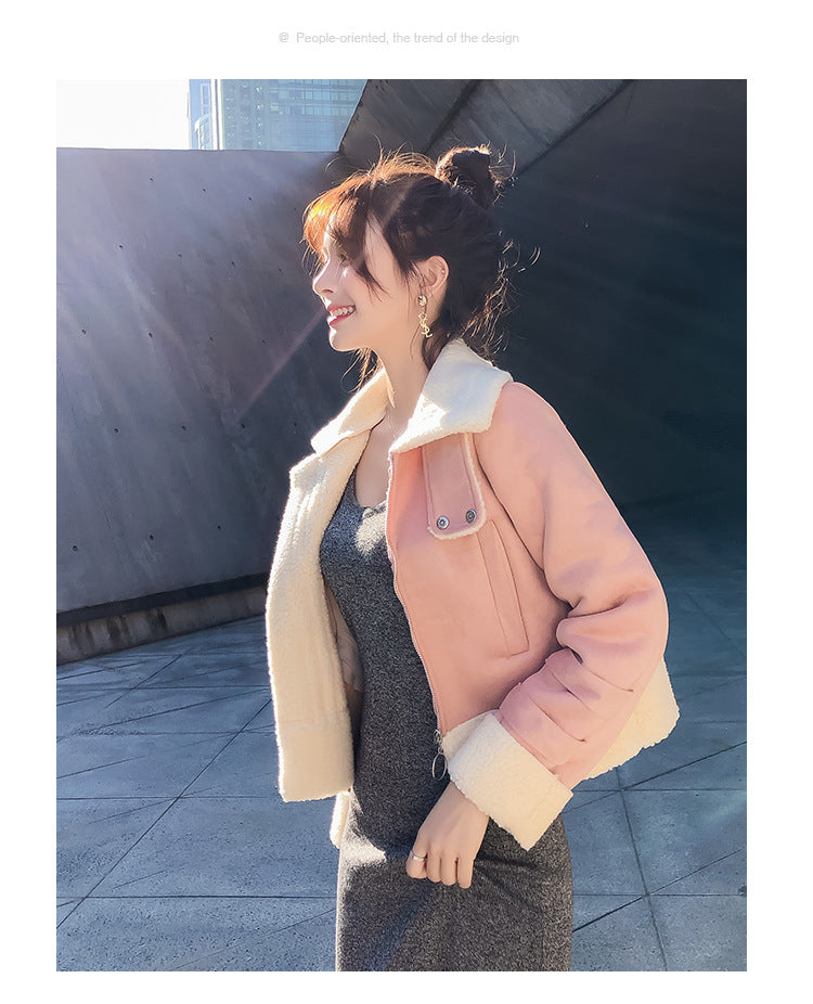 Coquette Aesthetic Pink Faux Fur Jacket for Y2K Fashion and Cute Outfits