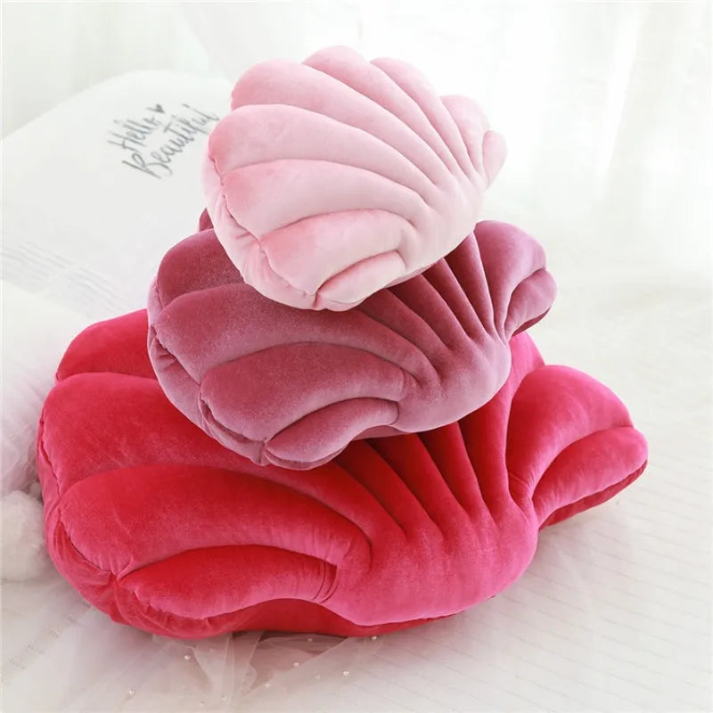 Coquette Aesthetic Plush Shell Pillow for Cozy Home Decor and Aesthetic Vibes