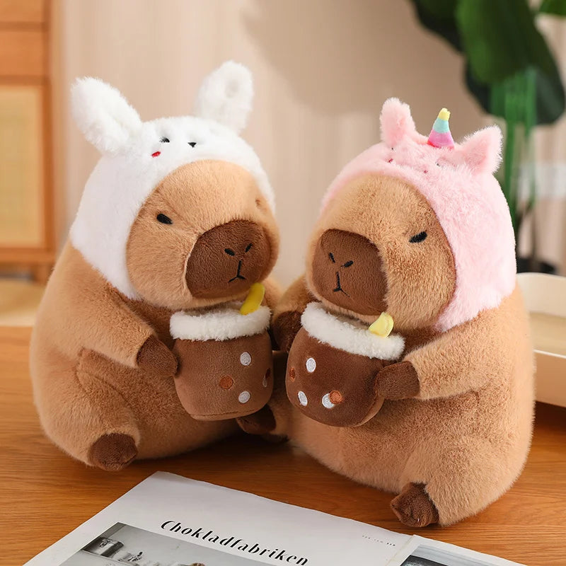 Cozy Capybara Plush Toys - Adorable Y2K Aesthetic Stuffed Animal for Cute Room Decor