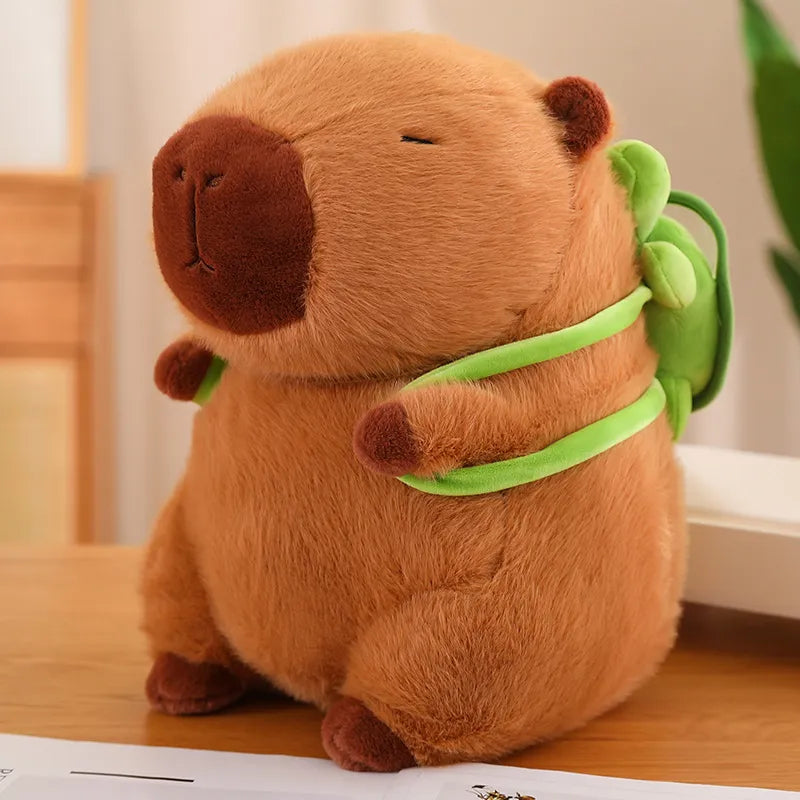 Cozy Fluffy Capybara Plush Toy - Adorable Y2K Aesthetic Cuddle Buddy for All Ages