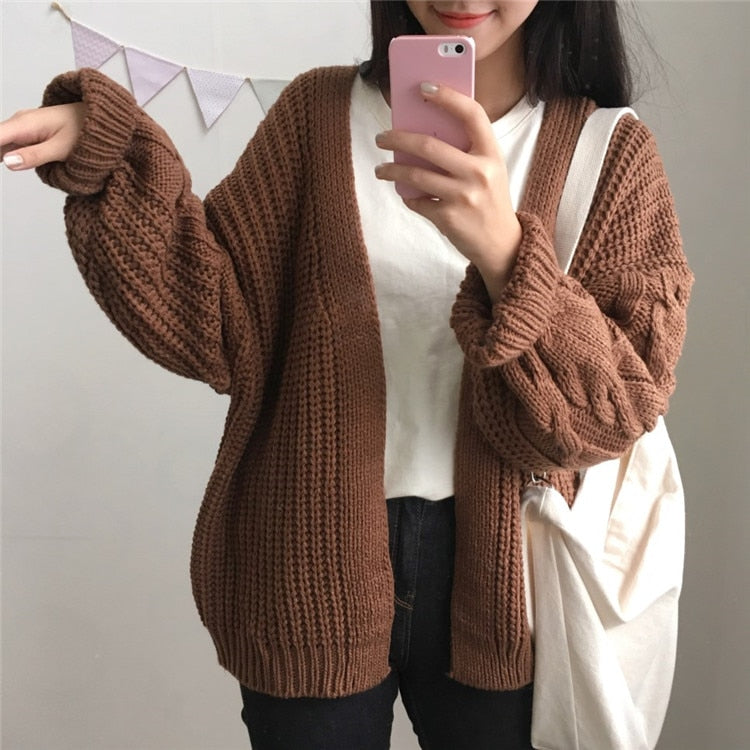 Cozy Knit Cardigan for Y2K Fashion Lovers - Perfect for Aesthetic Outfits and Layering