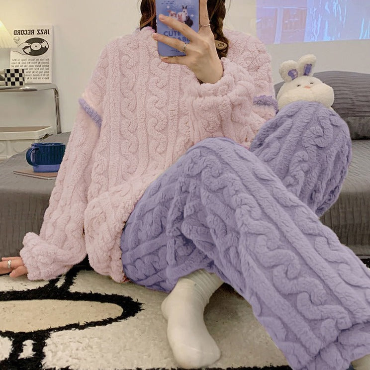 Cozy Y2K Aesthetic Soft Pajamas Set for Ultimate Comfort and Style