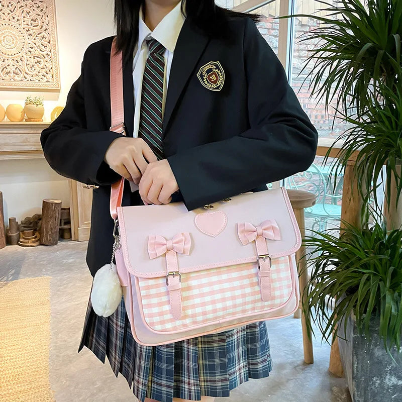 Cute Lolita School Bag - Y2K Aesthetic Backpack for Coquette and Grunge Styles