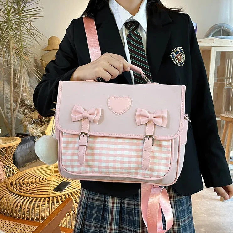 Cute Lolita School Bag - Y2K Aesthetic Backpack for Coquette and Grunge Styles