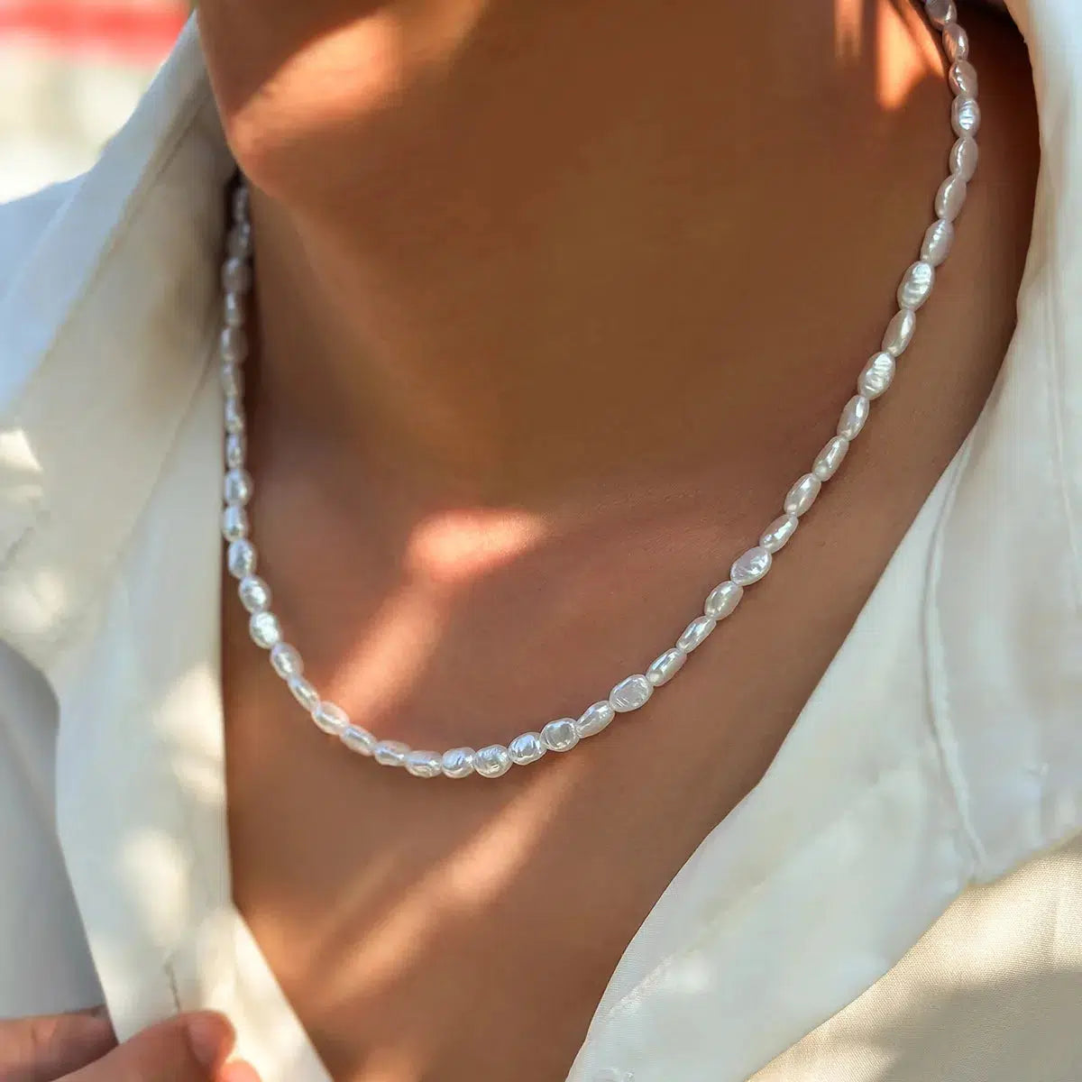 Elegant Baroque Pearl Necklace - Timeless Coquette Aesthetic Jewelry for Any Occasion