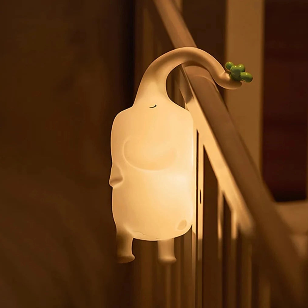 Elephant Silicone Night Light - Adorable Y2K Aesthetic Decor for Cozy Spaces