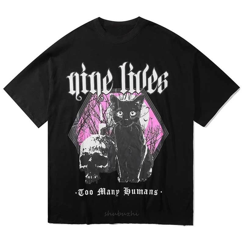 Gothic Aesthetic Funny Print T-Shirt for Grunge and Y2K Fashion Lovers