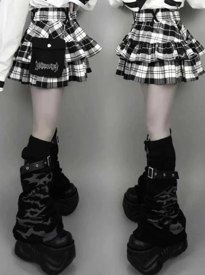 Harajuku Anime School Girl Plaid Mini Skirt - Y2K Aesthetic Cute Preppy Outfit