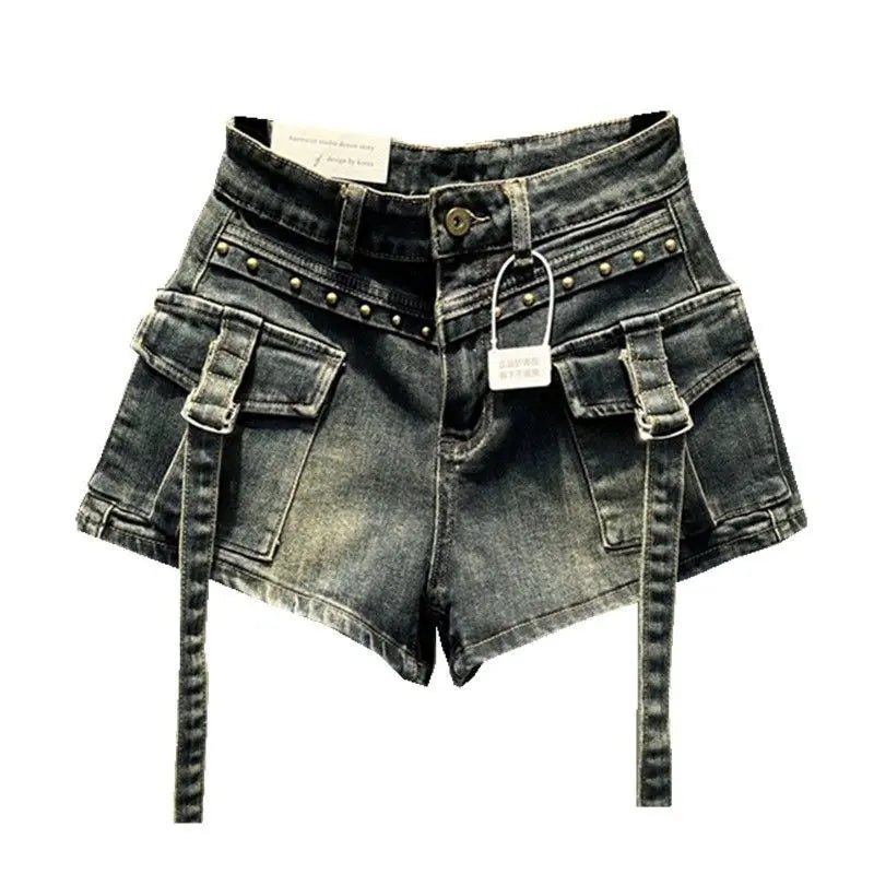 Harajuku High Waist Shorts - Y2K Aesthetic Cute Cargo Style for Trendy Outfits