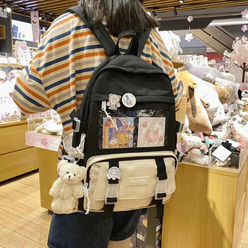 Kawaii Aesthetic Waterproof Laptop Backpack for Cute and Stylish Everyday Use