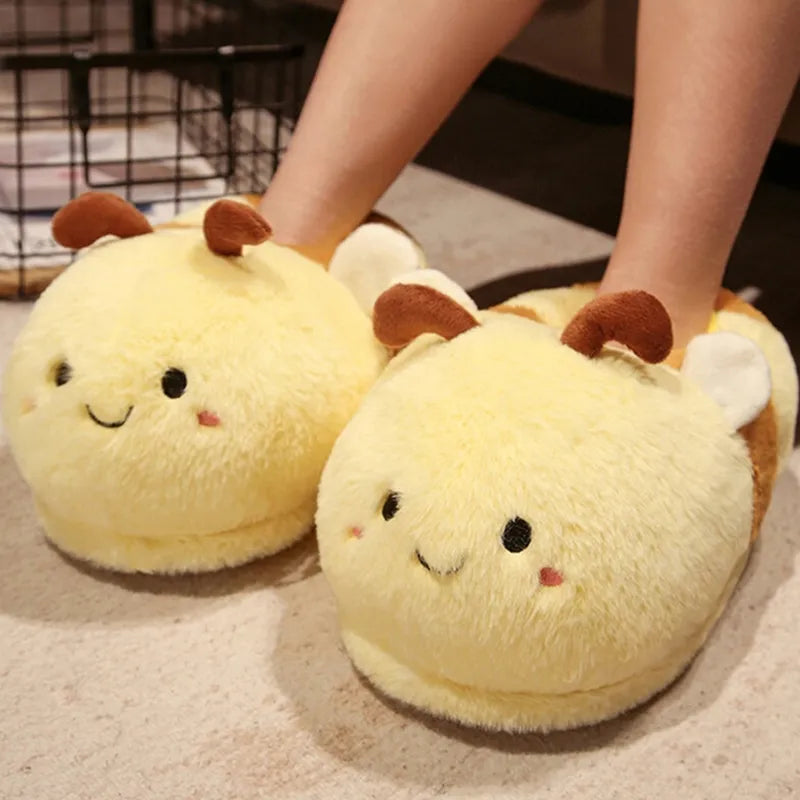 Kawaii Cartoon Animal Slippers for Cozy Comfort and Cute Aesthetic Vibes