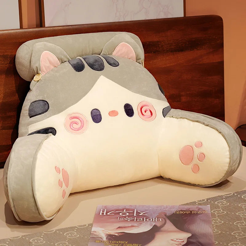 Kawaii Cat Plush Sofa Cushion - Adorable Aesthetic Decor for Cozy Spaces