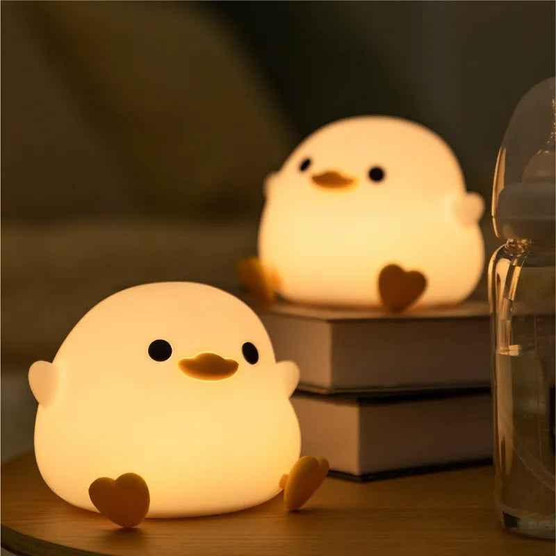 Kawaii Duck Night Light - Adorable Aesthetic Decor for Cozy Rooms and Soft Girl Vibes