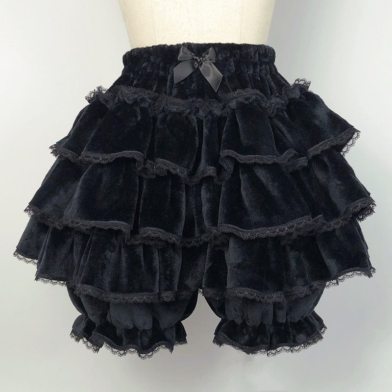 Kawaii Harajuku Aesthetic Plus Size Ruffle Bloomers for Cute and Comfy Outfits