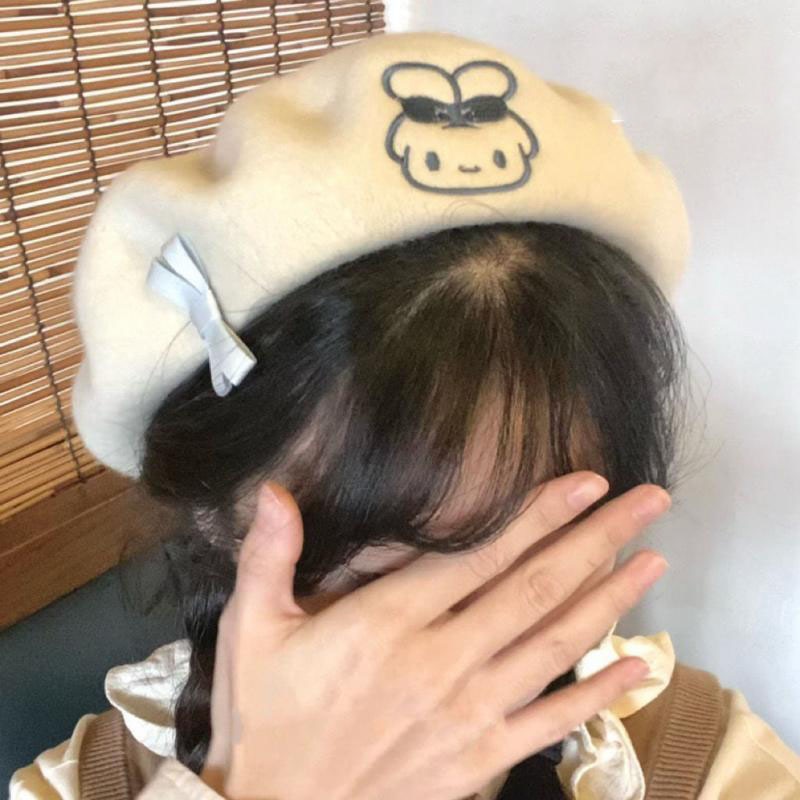 Kawaii Harajuku Cinnamoroll Beret - Adorable Y2K Fashion Accessory for Cute Outfits