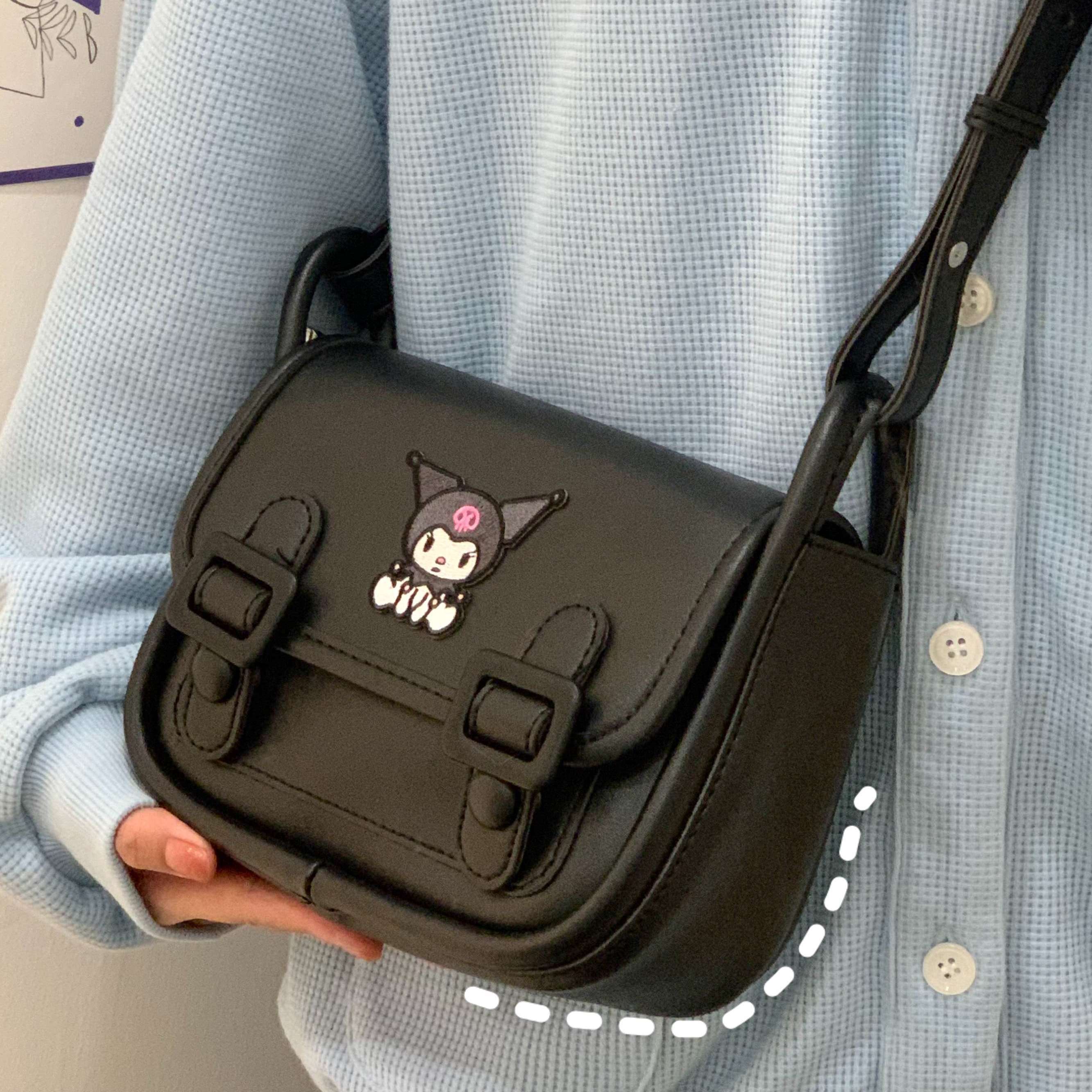 Kawaii Kuromi Bag - Harajuku Aesthetic Cambridge Bag for Cute and Stylish Outfits