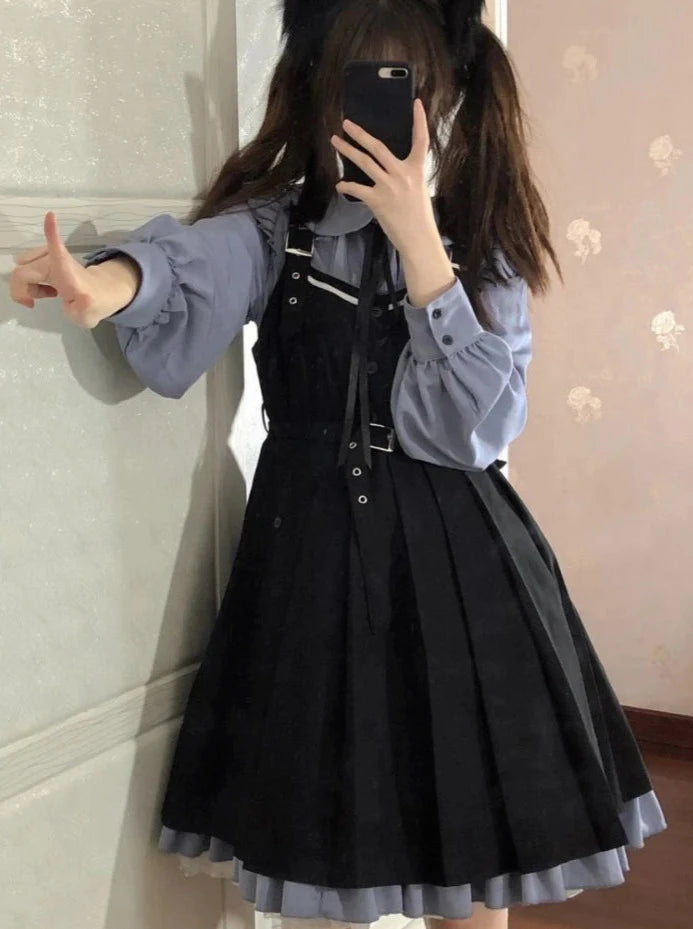 Kawaii Lolita Aesthetic School Dress Outfit for Cute and Stylish Looks