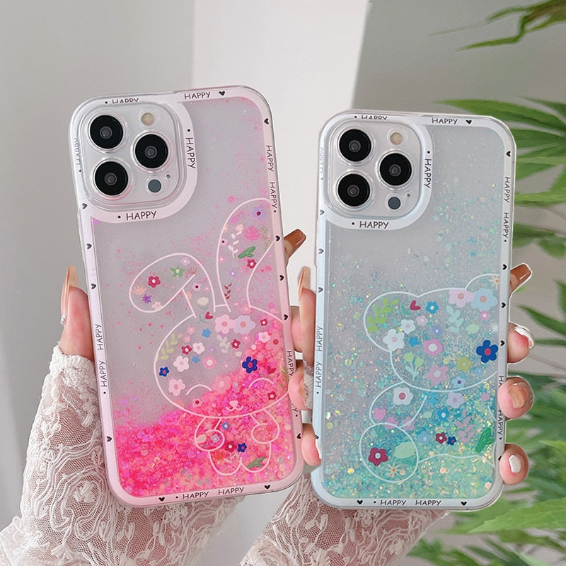 Kawaii Rabbit & Bear Phone Case for Samsung Galaxy - Cute Y2K Aesthetic Accessory