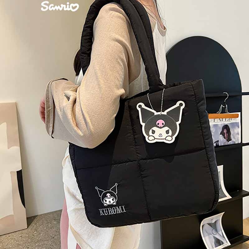 Kawaii Sanrio Puffer Bag featuring My Melody, Kuromi, Cinnamoroll & Hello Kitty Designs