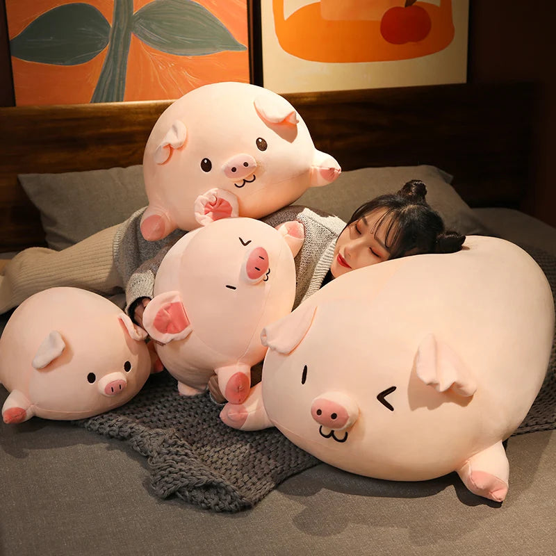 Kawaii Squishy Pig Plush Toy - Adorable Stress Relief for Cute Aesthetic Lovers