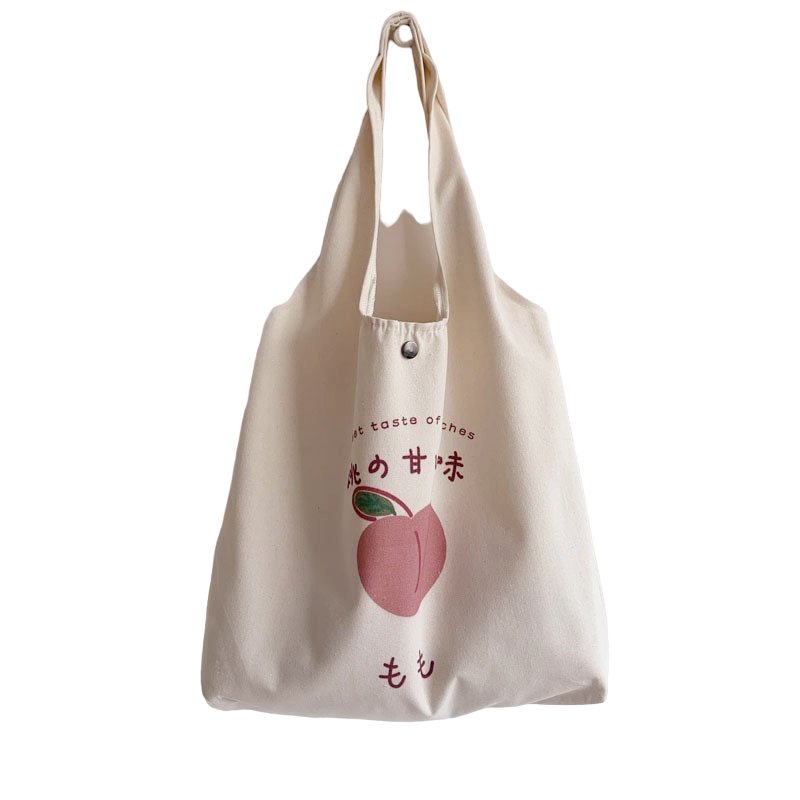 Kawaii Strawberry Shopping Bag - Adorable Korean Style Tote for Cute Aesthetic Outfits