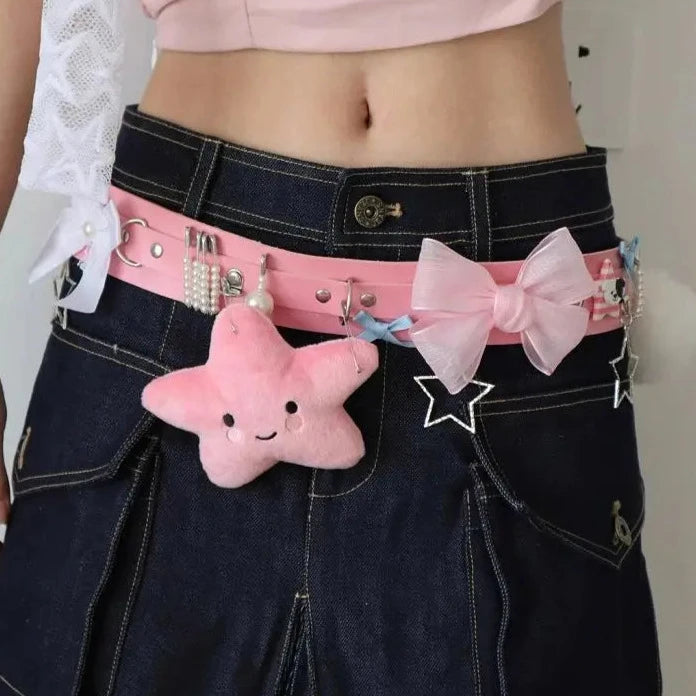 Kawaii Y2K Aesthetic Belt for Cute Outfits and Trendy Fashion Styles