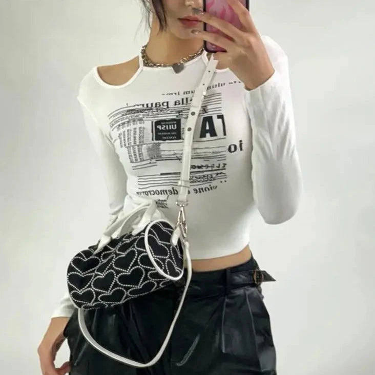 Korean Casual Slim Crop Top - Y2K Aesthetic Cute Top for Trendy Outfits