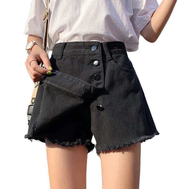 Korean Casual Y2K Denim Skirt - Trendy Grunge Aesthetic with Cute Cargo Style