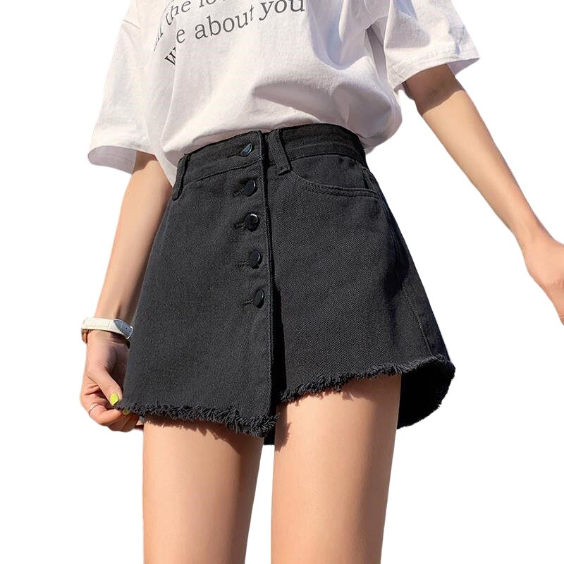 Korean Casual Y2K Denim Skirt - Trendy Grunge Aesthetic with Cute Cargo Style