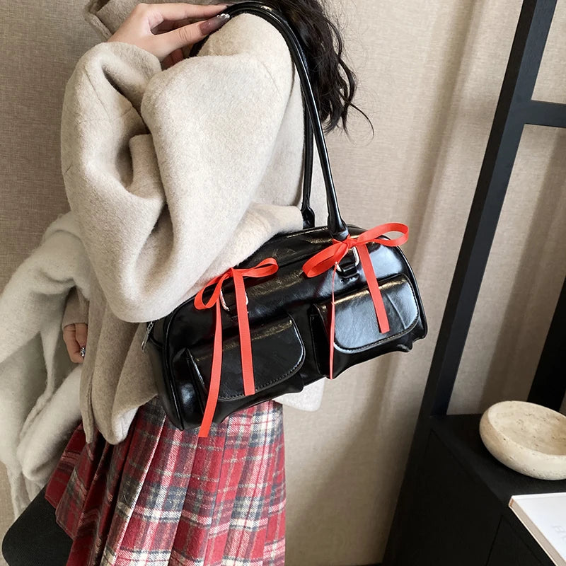 Korean Y2K Fashion Aesthetic Small Underarm Shoulder Bag for Trendy Women