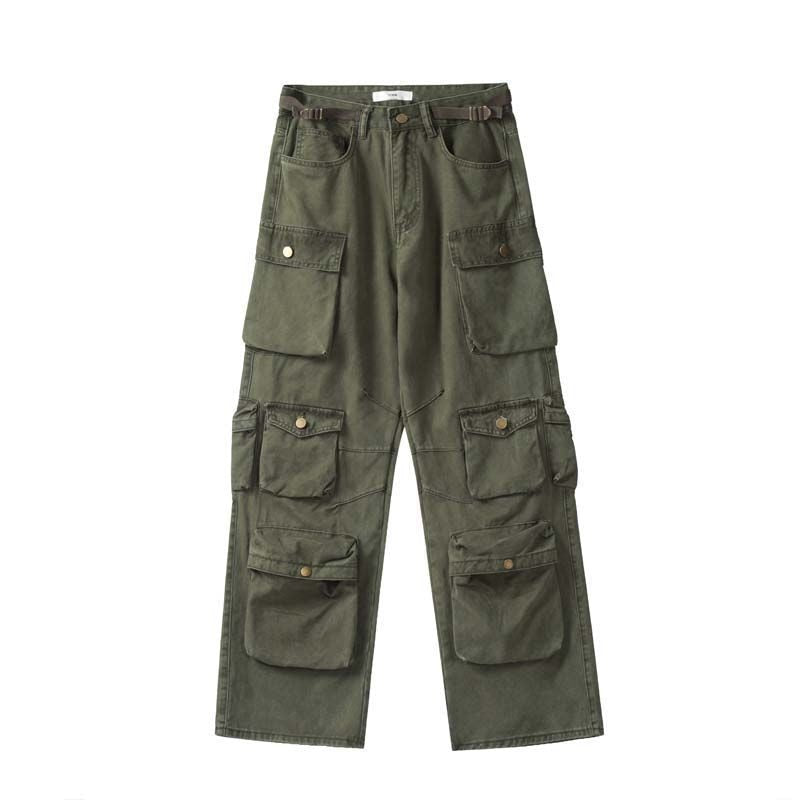 Korean Y2K Oversized Cargo Pants with Pockets for Trendy Coquette and Grunge Aesthetic