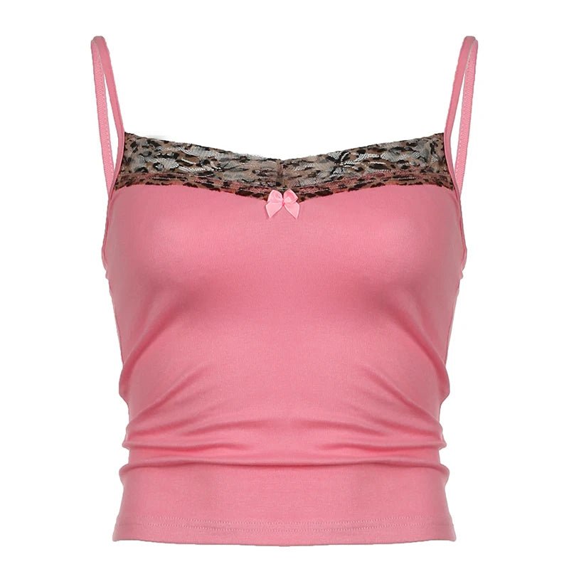 Leopard Print Y2K Cami Top - Trendy Coquette Aesthetic for Stylish Outfits