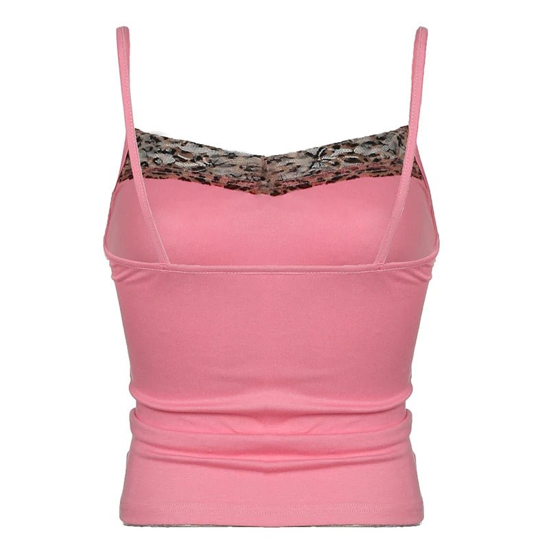 Leopard Print Y2K Cami Top - Trendy Coquette Aesthetic for Stylish Outfits