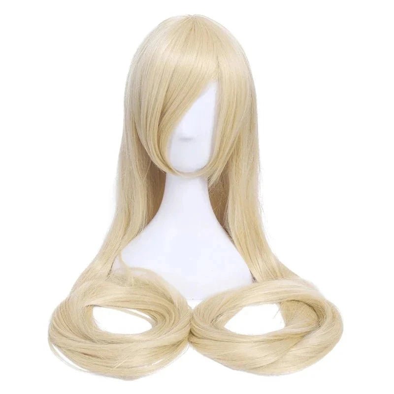 Long Blonde Y2K Cosplay Wig for Aesthetic Outfits and Grunge Style Looks