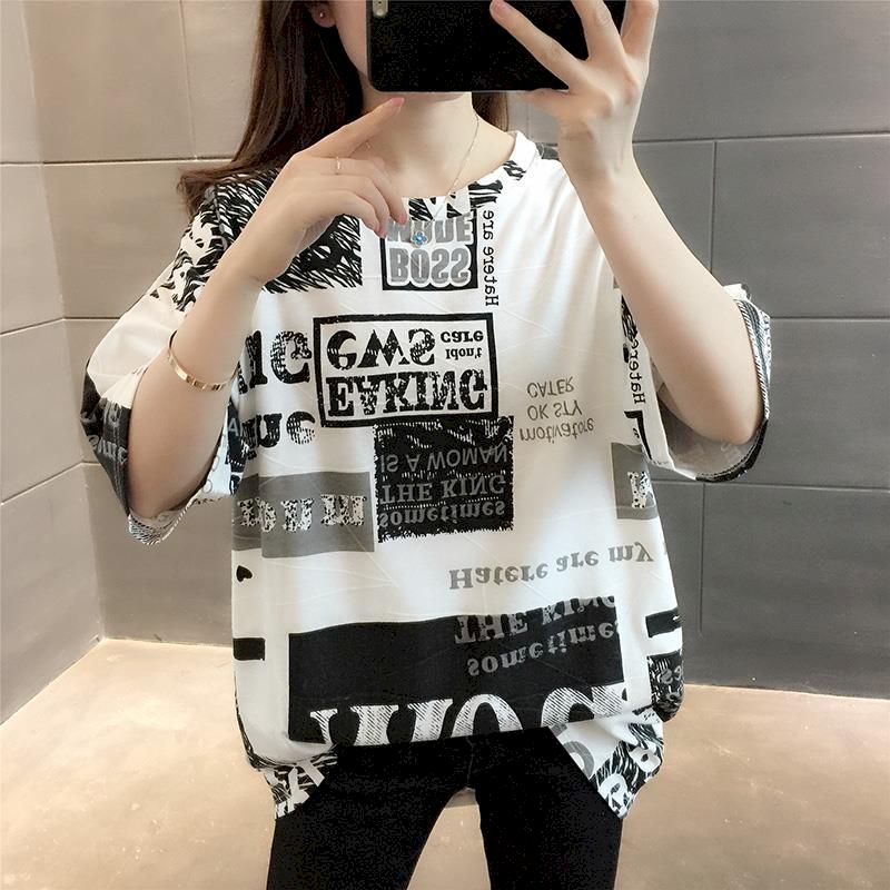 Oversized Y2K Harajuku T-Shirt for Trendy Coquette and Grunge Aesthetic Outfits