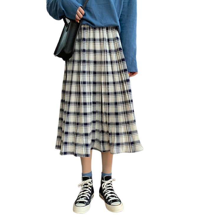 Plaid Midi Skirt for Y2K Fashion Lovers - Perfect for Coquette and Grunge Aesthetics