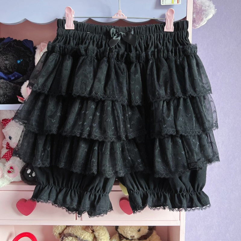 Plus Size Kawaii Bloomers - Harajuku Lolita Puffy Shorts for Cute Aesthetic Outfits