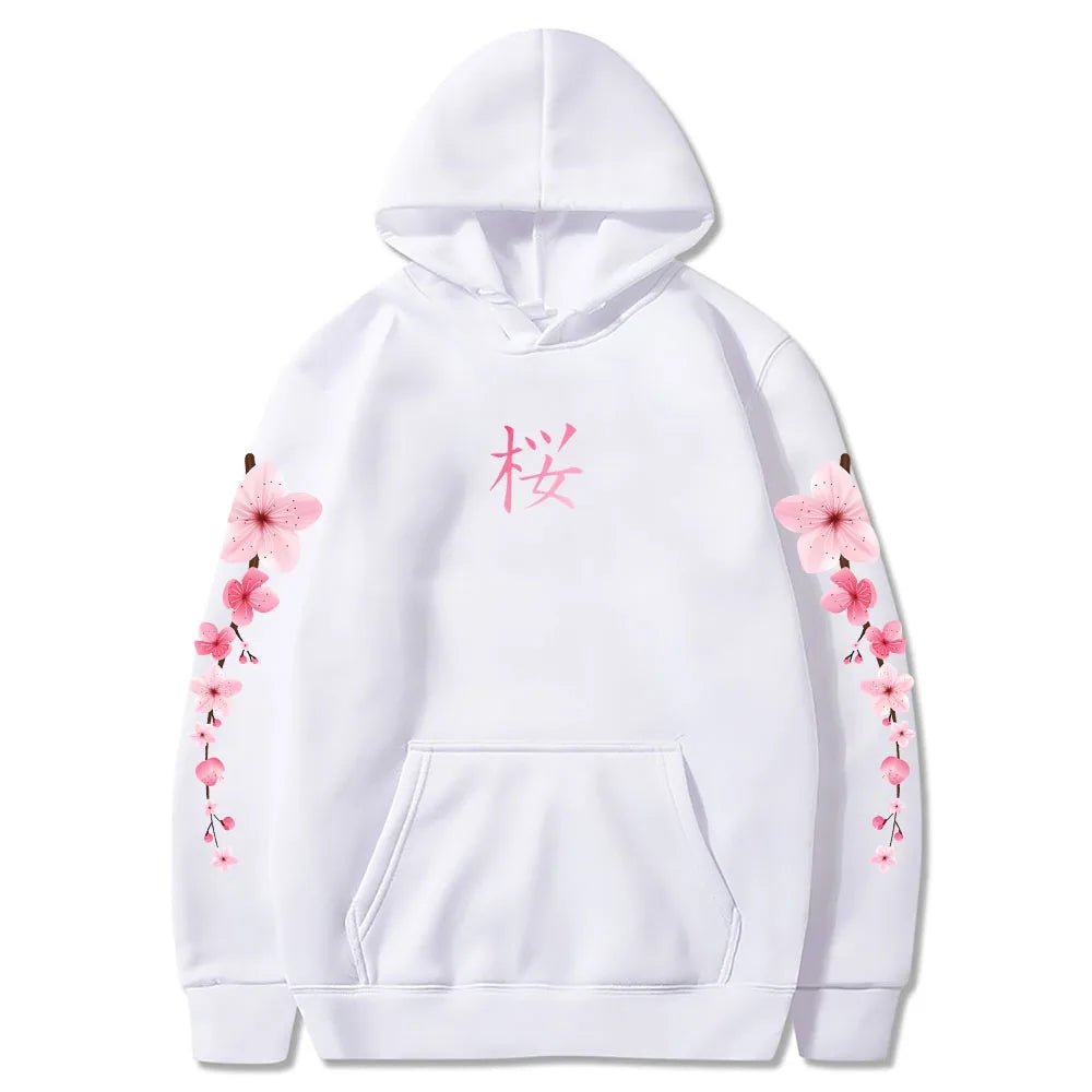 Sakura Graphic Hoodie - Y2K Aesthetic Comfy Hoodie for Cute and Cozy Outfits