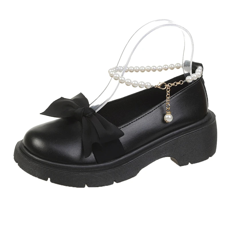 Thick Platform Lolita Sandals for Y2K Aesthetic, Coquette Style, and Grunge Outfits