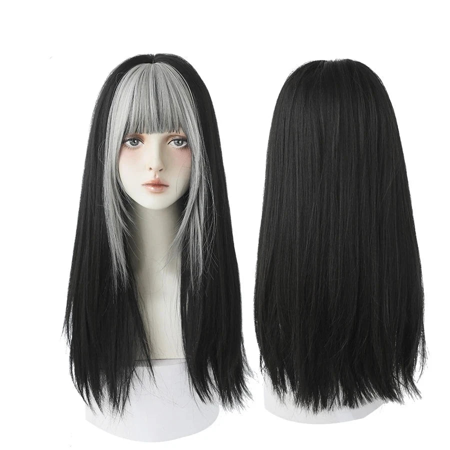 Trendy Kinky Straight Wig for Y2K Fashion Lovers - Perfect for Coquette and Grunge Aesthetics